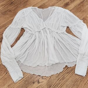 Free People White Blouse